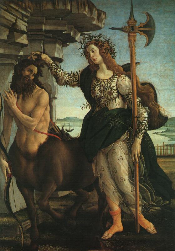BOTTICELLI, Sandro Pallas and the Centaur f china oil painting image